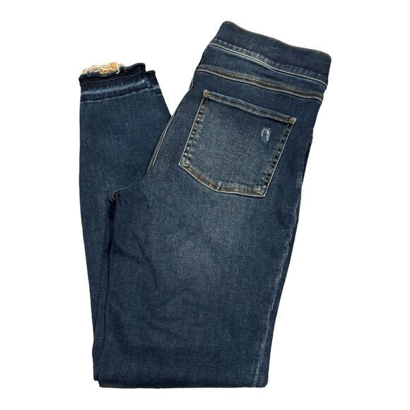Spanx Distressed Ankle Skinny Blue Jeans, high waist size small (2-4) - Picture 10 of 12